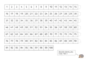 Vorschau - Fördermaterial/Inklusion - Zahlenband - Orientierung im Zahlenraum 100 - Seite 2