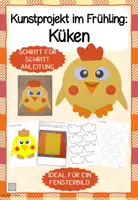 Vorschau - Mal- und Bastelvorlagen - Küken – Kunstprojekt im Frühling | Kreatives Malen und Zeichnen | Ostern - Seite 1