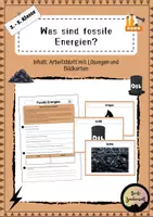Vorschau - Arbeitsblätter - Was sind fossile Energien_Material für die 3., 4. & 5. Klasse - Deckblatt