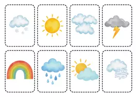 Vorschau - Bildkarten - Wetterkarten / Bildkarten Wetter - Seite 1