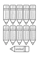 Vista previa - Hojas de trabajo - Llavero de Multiplicaciones - página 1