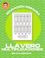 Vista previa - Hojas de trabajo - Llavero de Multiplicaciones - Portada