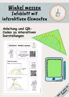 Vorschau - Arbeitsblätter - Infoblatt / Tippkarte zum Thema Winkel messen – anschaulich, interaktiv und schrittweise erklärt - Deckblatt