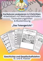 Vorschau - Arbeitsblätter - Ägypten Klasse 5 – Totengericht & Götter - Deckblatt