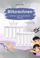Vorschau - Arbeitsblätter - Blitzrechnen ZR 100 (Addition & Subtraktion) - Deckblatt