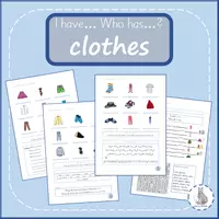 Vorschau - Arbeitsblätter - Arbeitsblätter Englisch clothes - Deckblatt