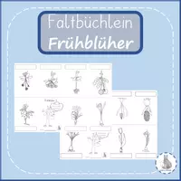 Vorschau - Arbeitsblätter - Faltbüchlein Frühblüher Faltbuch #edukiknaller2021 - Deckblatt