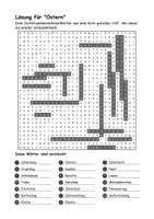 Vorschau - Arbeitsblätter - Osternsuchsel Rätsel - Seite 1