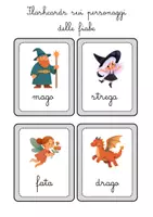 anteprima - Flashcard - Flashcards dei personaggi delle fiabe - Pagina 1