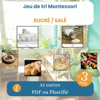 Aperçu - Jeux - Jeu de tri sucré salé – 32 cartes aliments - Page de couverture