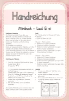 Vorschau - Arbeitsblätter - Minibook - Ei - ei - Wörter und Sätze schreiben - Faltbuch - Seite 1