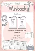 Vorschau - Mal- und Bastelvorlagen - Minibook - Eu - eu - Wörter und Sätze schreiben - Faltbuch - Deckblatt