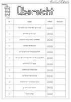 Vorschau - Unterrichtsreihen - Einheit Mobilität und Verkehr - Deckblatt und Laufzettel - Seite 1