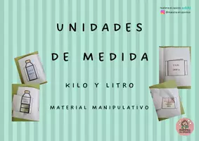 Vista previa - Manualidades / Dibujos para colorear - UNIDADES DE MEDIDA kilo y litro - Portada