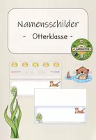 Vorschau - Poster - Otterklasse: Namensschilder (Kl. 1-4) - Deckblatt