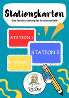 Vorschau - Stationenlernen - Stationenkarten - Deckblatt