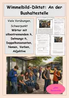 Vorschau - Stundenentwürfe - Materialpaket (wachsend): Wimmelbild-Diktate (Nachschriften) - Seite 1