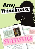 Vorschau - Arbeitsblätter - Amy Winehouse- Working with Statistics - Deckblatt