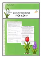 Vorschau - Test - Frühblüher - Lernzielkontrolle - Deckblatt