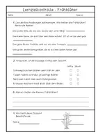 Vorschau - Test - Frühblüher - Lernzielkontrolle - Seite 1