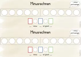 Vorschau - Aufgabenkarten - Minusrechnen am Zehnerfeld Tafel - Seite 2