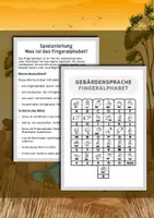 Vorschau - Arbeitsblätter - Wortsuchrätsel Fingeralphabet der Gebärdensprache - Wildtiere und Reptilien - Arbeitsblätter - Seite 3