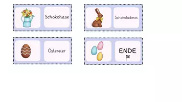 Vorschau - Spiele - Lesedomino Ostern (mit und ohne Silbenschrift) Klasse1&2 - Seite 2