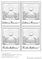 Vorschau - Mal- und Bastelvorlagen - Otterklasse Ostergrüße zum Ausmalen - Seite 2