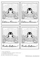 Vorschau - Mal- und Bastelvorlagen - Pinguinklasse Ostergrüße zum Ausmalen - Seite 2