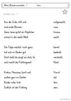 Vorschau - Arbeitsblätter - Gedicht Frühblüher - 2-fach differenziert - Seite 3