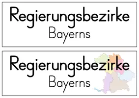 Vorschau - Poster - Regierungsbezirke Bayern - Tafelmaterial - Seite 2
