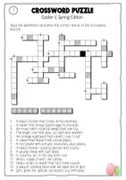 Vorschau - Arbeitsblätter - Crossword Puzzle Easter Spring Sek I - Seite 2