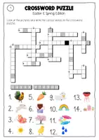Vorschau - Arbeitsblätter - Crossword Puzzle Easter Spring Sek I - Seite 3
