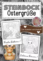 Vorschau - Mal- und Bastelvorlagen - Steinbockklasse Ostergrüße zum Ausmalen - Deckblatt