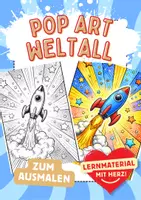 Vorschau - Arbeitsblätter - Pop Art Weltall - Deckblatt