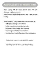 Vorschau - Arbeitsblätter - Glück - Drei gute Dinge – Reflexionsheft und Achtsamkeitstagebuch - Seite 1