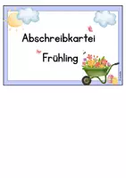 Vorschau - Aufgabenkarten - Ostern / Frühling: Abschreibkartei - Seite 2