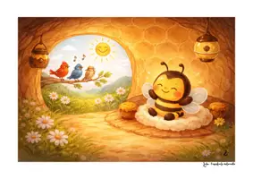 Aperçu - Cartes / Images - Sophie, l'abeille et les fleurs de toutes les couleurs - Page 1