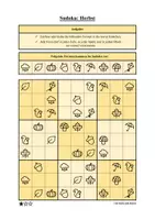 Vorschau - Arbeitsblätter - Sudoku 9x9: Herbst - Logisches Denken fördern! - Seite 1