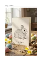 Vorschau - Mal- und Bastelvorlagen - Osterhase zeichnen - Klassenlehrerstunde vor Ostern /Vertretung - Seite 1