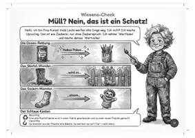 Vorschau - Mal- und Bastelvorlagen - Die CHECKONAUTEN WissensSeiten SW - Seite 1