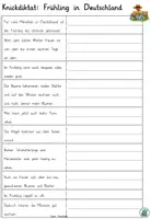 Vorschau - Arbeitsblätter - Nachschrift "Frühling in Deutschland" DaZ / Deutsch - Seite 3