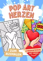 Vorschau - Arbeitsblätter - Pop Art Herzen - Deckblatt