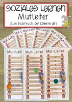 Vorschau - Anderer Materialtyp - Soziales Lernen Mutleiter (zum Bilderbuch: Der Löwe in dir) - Deckblatt