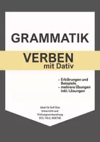 Vorschau - Arbeitsblätter - Verben mit Dativ A2–B1 – Grammatik & Übungen | DaZ / DaF - Deckblatt