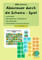 Vorschau - Spiele - Schweiz-Leiterlispiel: Abenteuer durch die Schweiz - Deckblatt