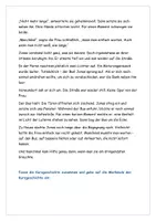 Vorschau - Arbeitsblätter - Kurzgeschichte Inhaltsangabe + Merkmale mit Lösung - Seite 2