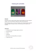 Vorschau - Mal- und Bastelvorlagen - Ramadan, Tischlicht basteln, Kunst Grundschule - Seite 3