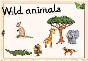 Vorschau - Arbeitsblätter - Materialpaket "Wild animals" (Englisch) - Seite 2