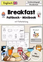 Vorschau - Arbeitsblätter - Breakfast (Frühstück) Faltbuch Faltheft Minibook - Englisch - Deckblatt